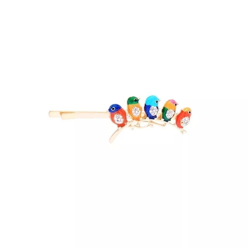 Enamel Glaze Bird Flock Hair Barrettes Hair Pins